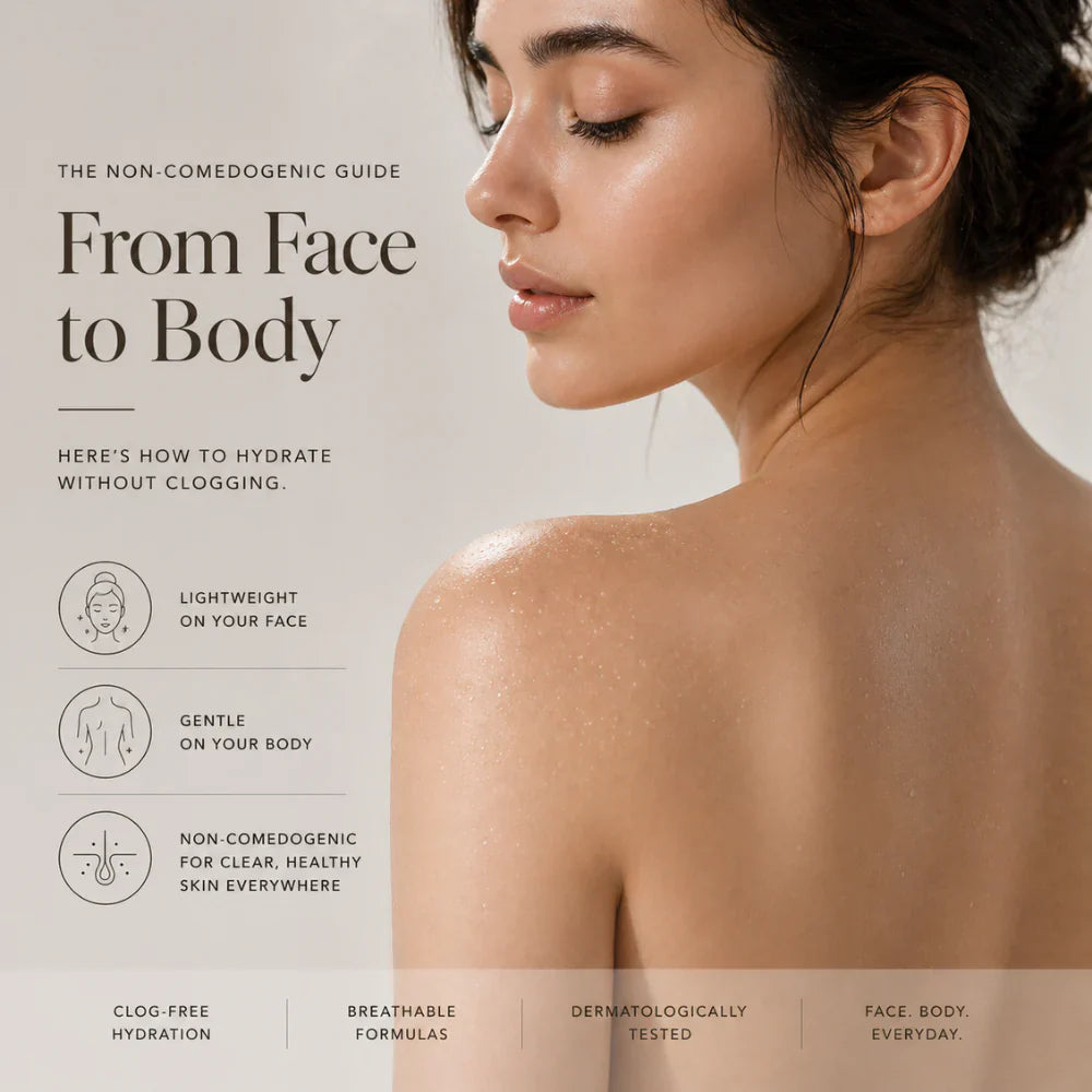 The Non-Comedogenic Guide: From Face to Body, Here’s How to Hydrate Without Clogging